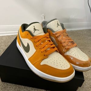 Brand New Air Jordan 1 Low Light Curry SE